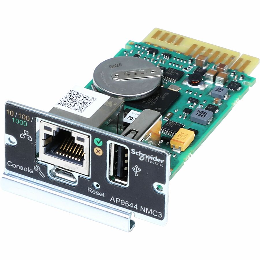 Schneider Electric Device monitoring and management, Network Management Cards, NMC3 for Easy UPS On-Line, secure remote UPS monitoring and management