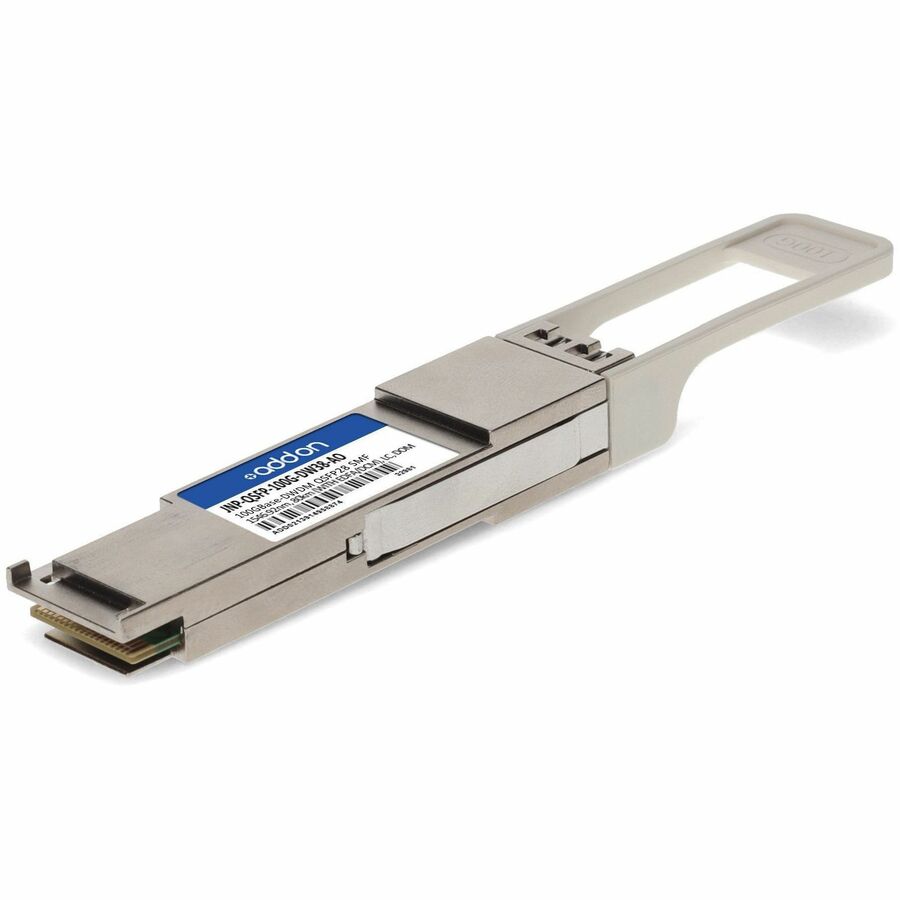 AddOn Juniper Networks&reg; JNP-QSFP-100G-DW38 Compatible TAA 100GBase-DWDM PAM4 QSFP28 Transceiver Single Lambda (SMF, 1546.92nm, 80km w/EDFA/DCM, LC, DOM)