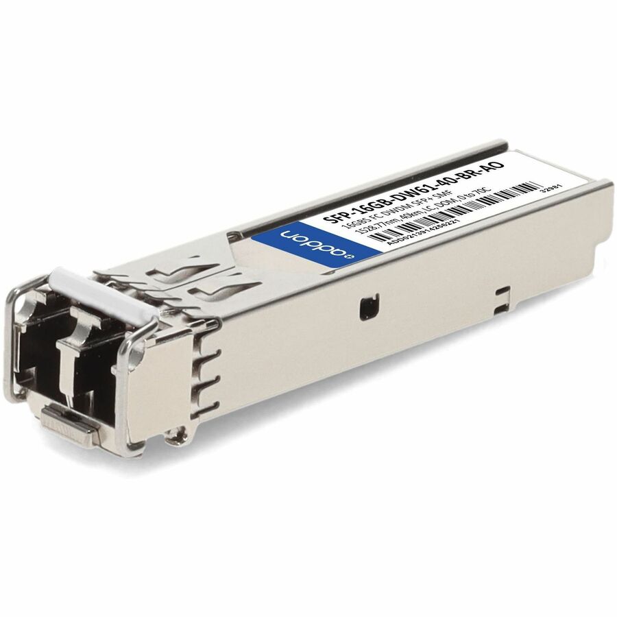 AddOn Brocade&reg; (Formerly) Compatible TAA 16GBase-DWDM FC SFP+ Transceiver C-Band 100GHz (SMF, 1528.77nm, 40km, LC, DOM)