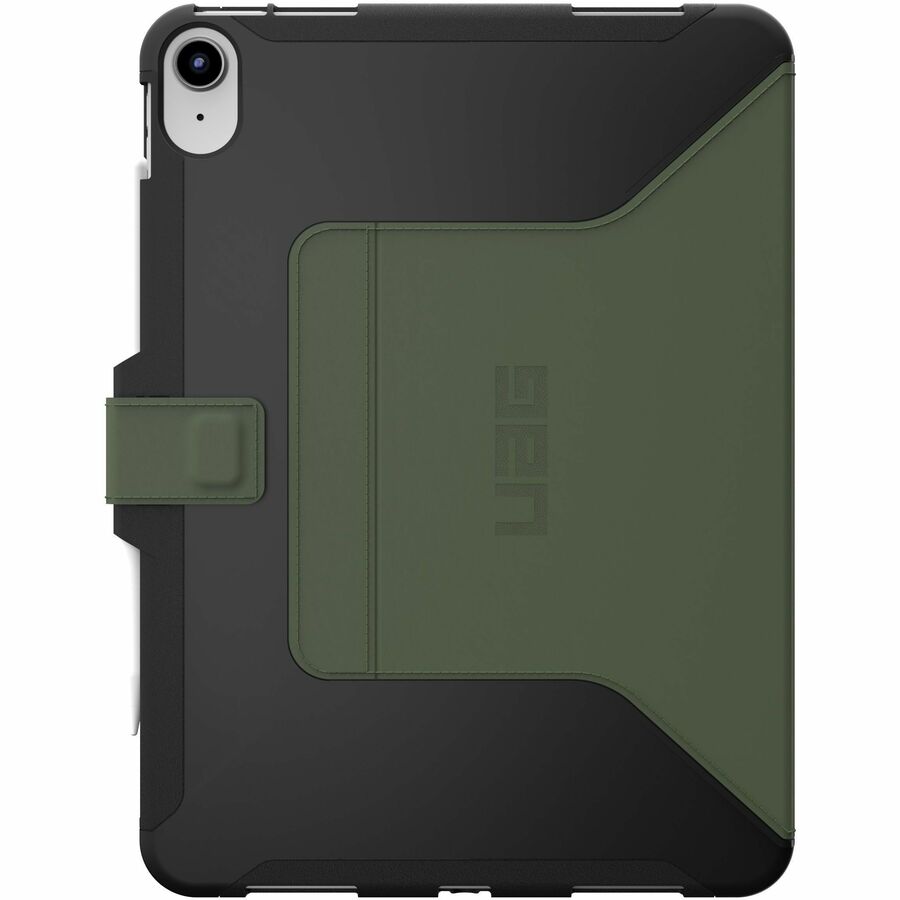 Urban Armor Gear Scout Carrying Case (Folio) for 10.9" Apple iPad (11th Generation), iPad (10th Generation), iPad (2022) Tablet, Apple Pencil, Stylus - Black, Olive