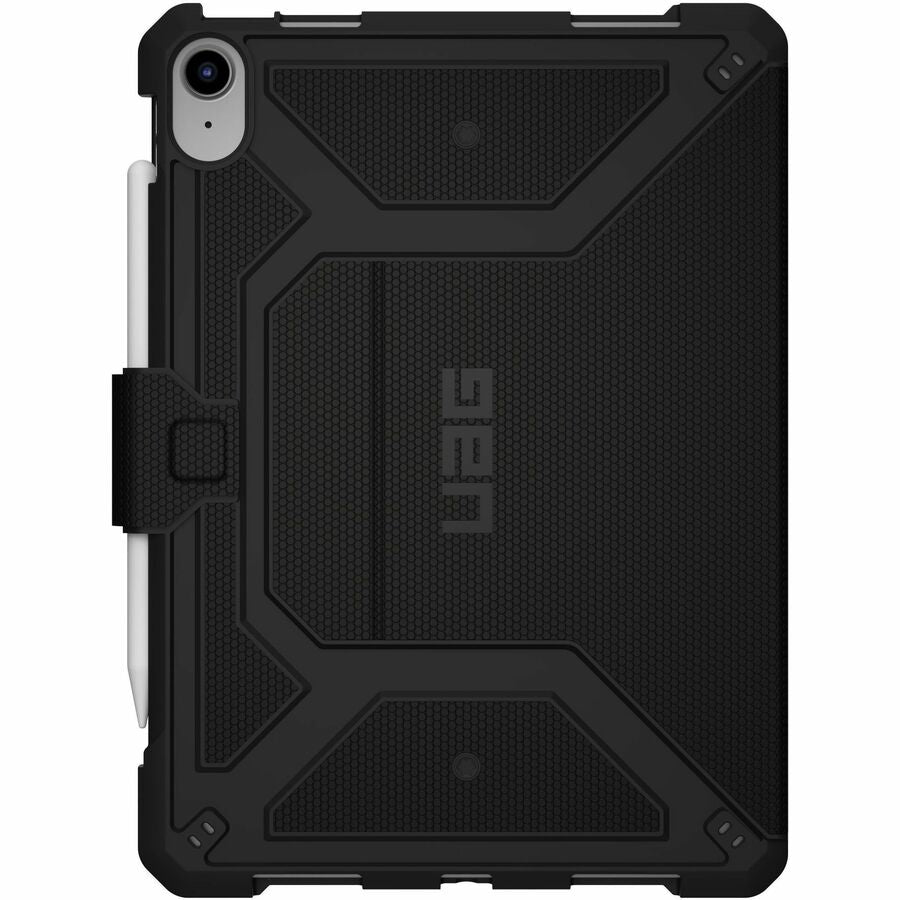 Urban Armor Gear Metropolis Carrying Case (Folio) for 10.9" Apple iPad (11th Generation), iPad (10th Generation) Tablet, Apple Pencil - Black