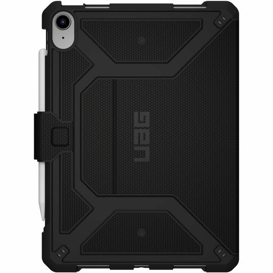 Urban Armor Gear Metropolis Carrying Case (Folio) for 10.9" Apple iPad (11th Generation), iPad (10th Generation) Tablet, Apple Pencil - Black