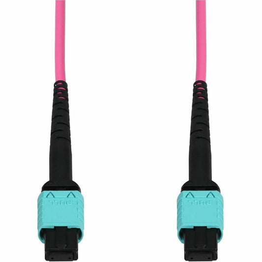 AddOn 12m MPO/UPC to MPO/UPC Magenta (Erika Violet) OM4 OFNR (Riser-Rated) 12-Strand MMF (Multi Mode) Fiber Patch Cable, 50/125