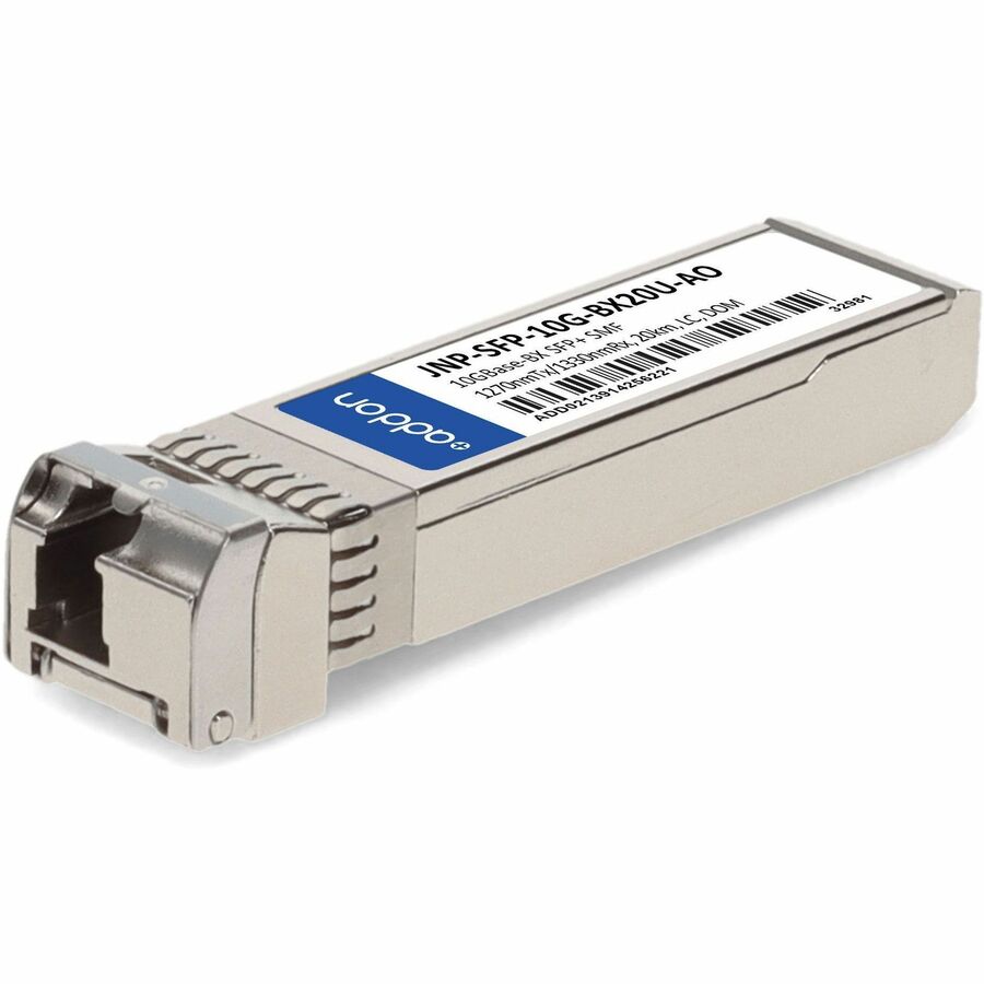 AddOn Juniper Networks&reg; Compatible TAA 10GBase-BX SFP+ Transceiver (SMF, 1270nmTx/1330nmRx, 20km, LC, DOM)