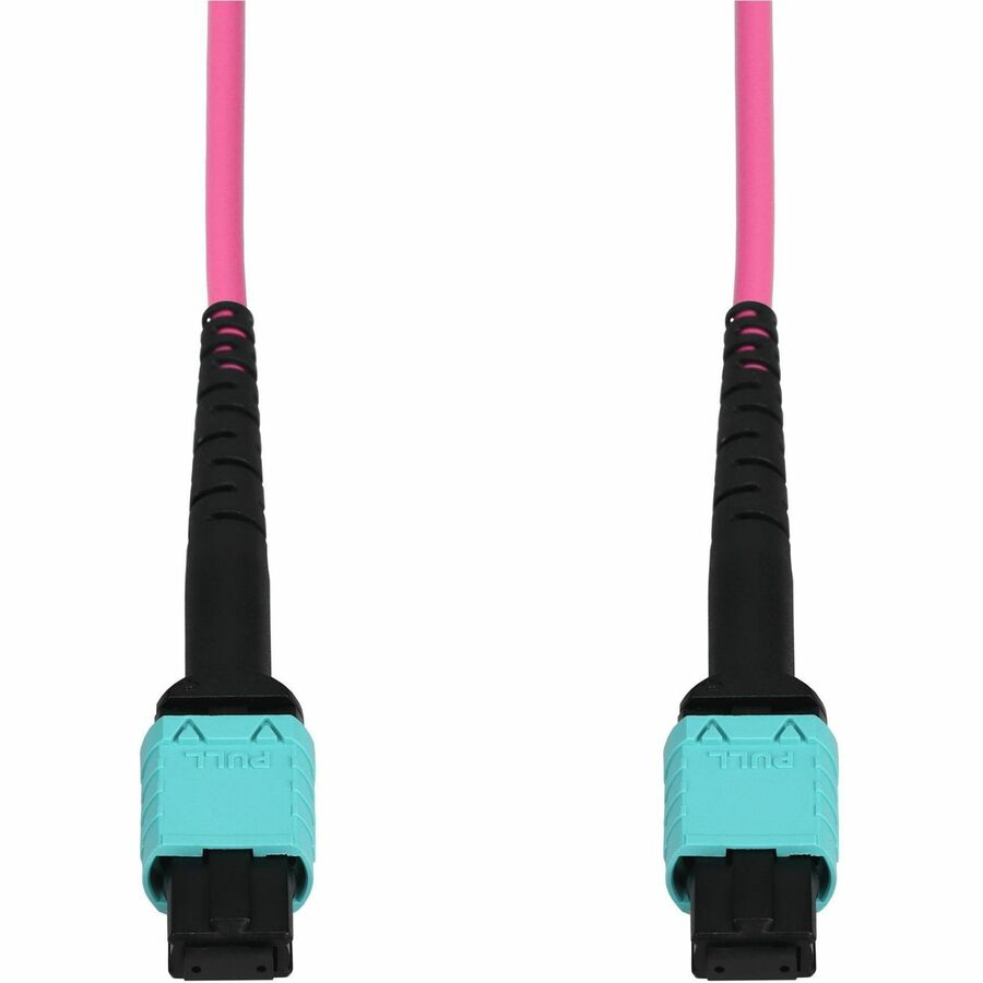 AddOn 18m MPO/UPC to MPO/UPC Magenta (Erika Violet) OM4 OFNR (Riser-Rated) 12-Strand MMF (Multi Mode) Fiber Patch Cable, 50/125