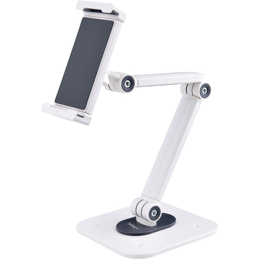 StarTech Adjustable Tablet Stand for Desk, Up to 1kg, Universal Tablet Stand Holder Desk/Wall, Ergonomic Articulating Tablet Mount