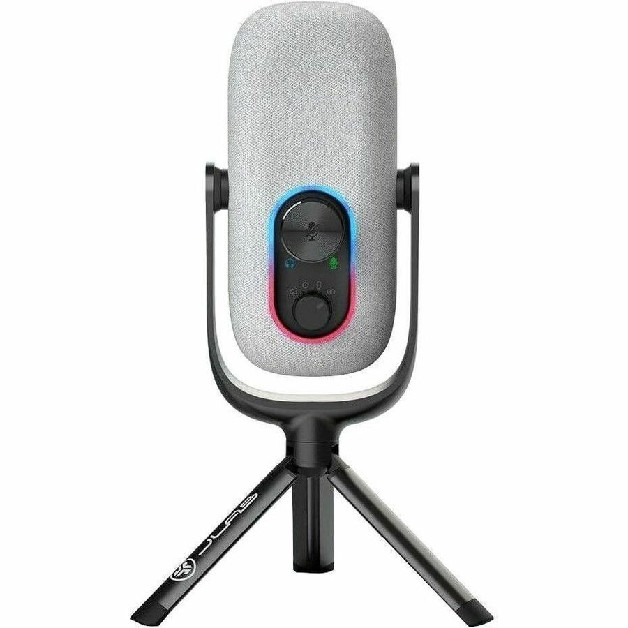 JLab JBuds Talk Wired Condenser, Dynamic Microphone for Studio, Podcasting, Gaming, Recording - White