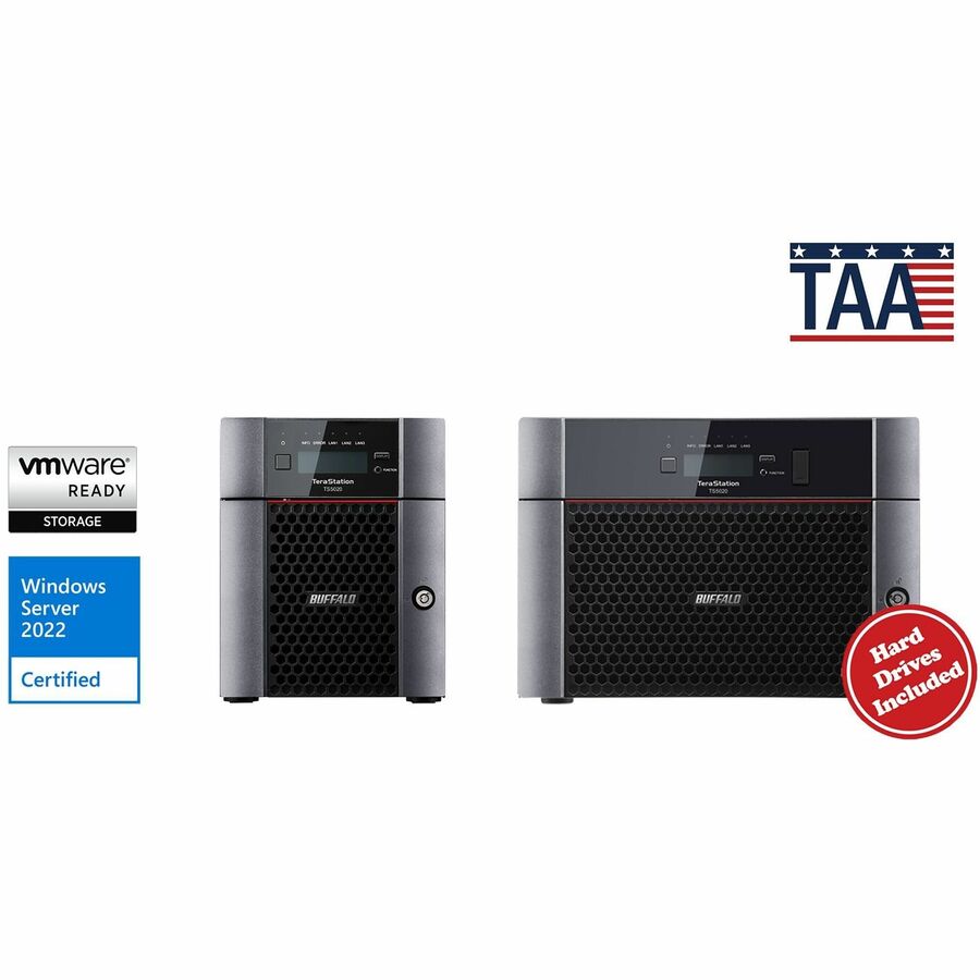 BUFFALO TeraStation 5420DN 4-Bay Secure Business Desktop NAS 16TB (2x8TB) w/ Hard Drives Included