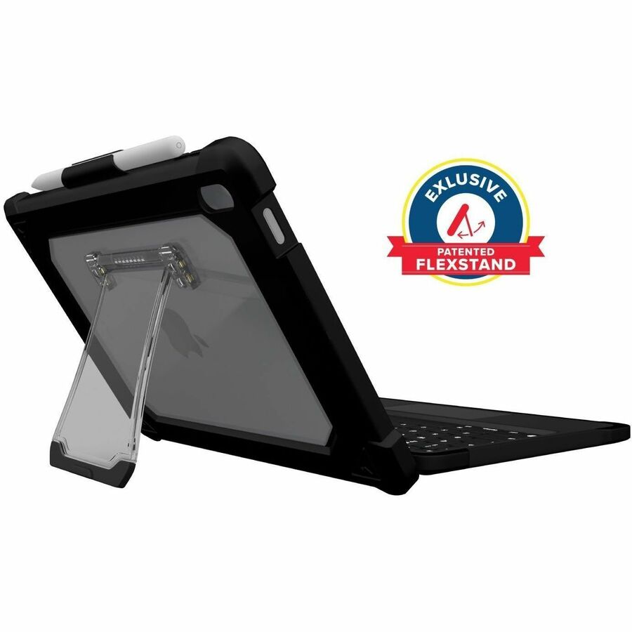 MAXCases Extreme KeyChromebook Case-T w/Smart Connector and Trackpad for iPad 10/11 (Non-Detachable) (Black)
