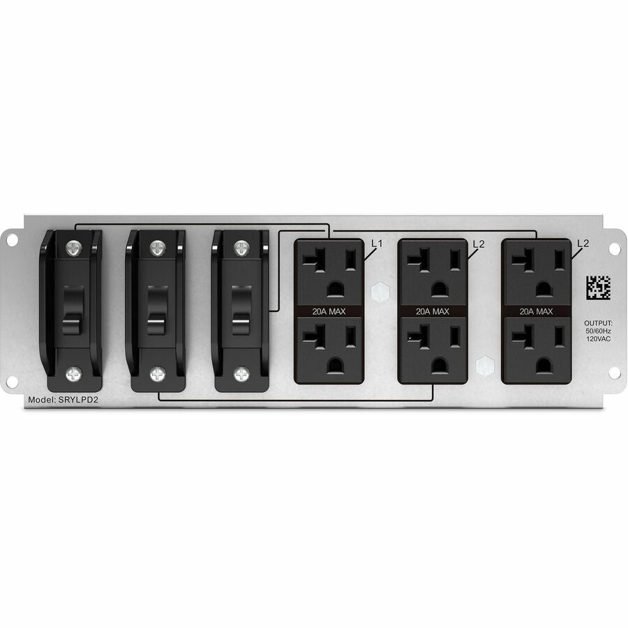 APC Backplate Kit with 6x NEMA 5-20R Outlets for Smart-UPS Modular Ultra