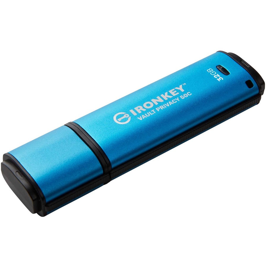 32GB USB-C IRONKEY VAULT PRIVACY 50C AES-256 ENCRYPTED, FIPS 197