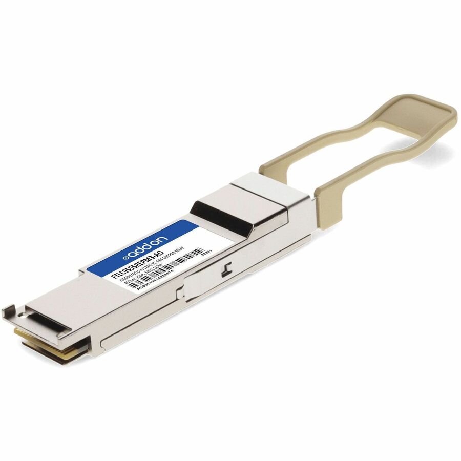 AddOn Finisar&reg; FTLC9555REPM3 Compatible TAA 100GbE/OTU-4/128G FC Multi-Rate SR4 QSFP28 Transceiver (MMF, 850nm, 100m, MPO, DOM)