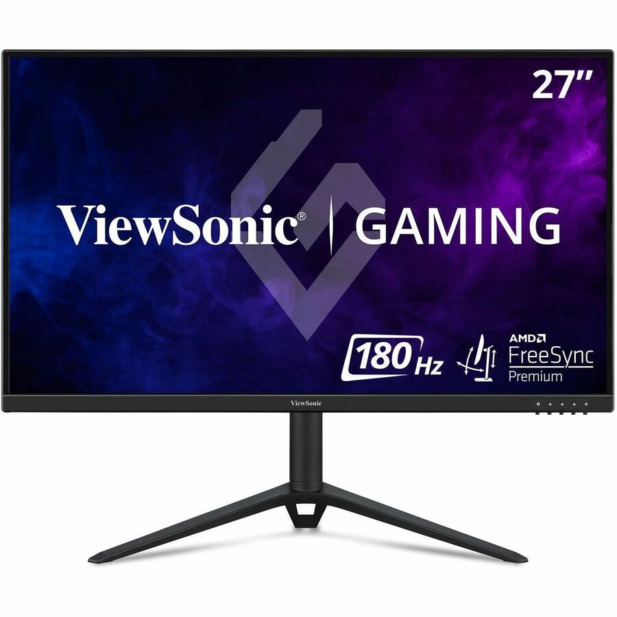 ViewSonic VX2728J 27 Inch 1080p Gaming Monitor, IPS with 180Hz and 0.5ms for Smooth Gameplay, FreeSync Premium and G-Sync Compatible, Eye Care Technology, Advanced Ergonomics, HDMI, and DisplayPort