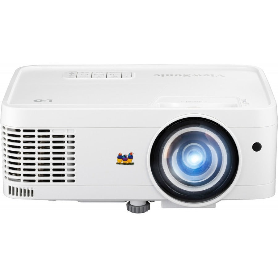 ViewSonic LS560WH 3000 Lumens WXGA Short Throw LED Projector, High Brightness for Business and Education, H/V Keystone and 360-Degree Projection for Easy Setup, and LAN Control Inputs