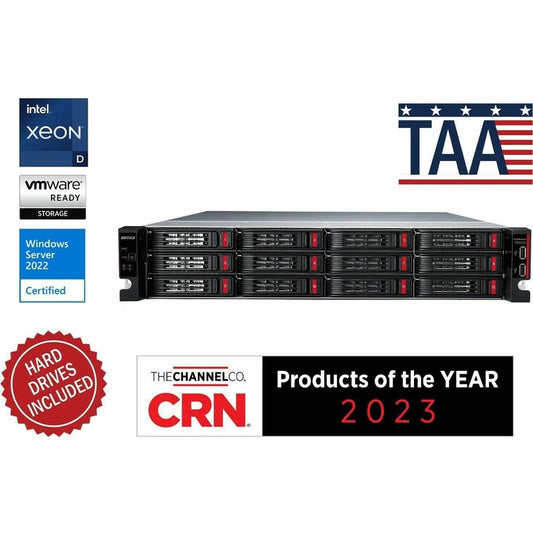 BUFFALO TeraStation 12-Bay 71210 240TB (12x20TB) High-Performance Rackmount NAS Hard Drives Included