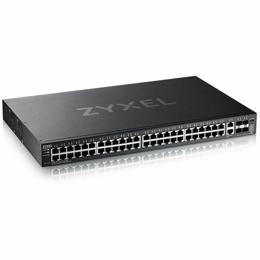 ZYXEL XGS2220-54 48-Port Gigabit L3 Managed and Nebula Pro Cloud Managed Switch with 4 SFP+ 10G Uplinks and 2 10G Ethernet Ports