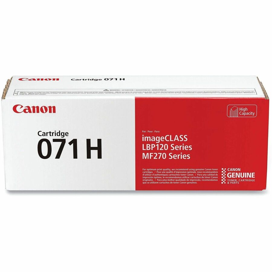Canon 071H Original High Yield Laser Toner Cartridge - Black - 1 Pack