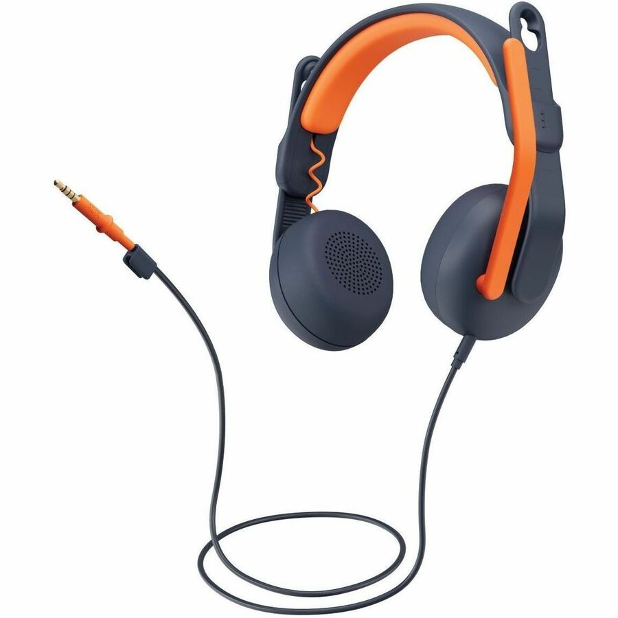 Logitech Zone Learn On-Ear Wired Headset with Microphone for Learners, Comfortable and Adjustable Fit for Kids, 3.5mm AUX