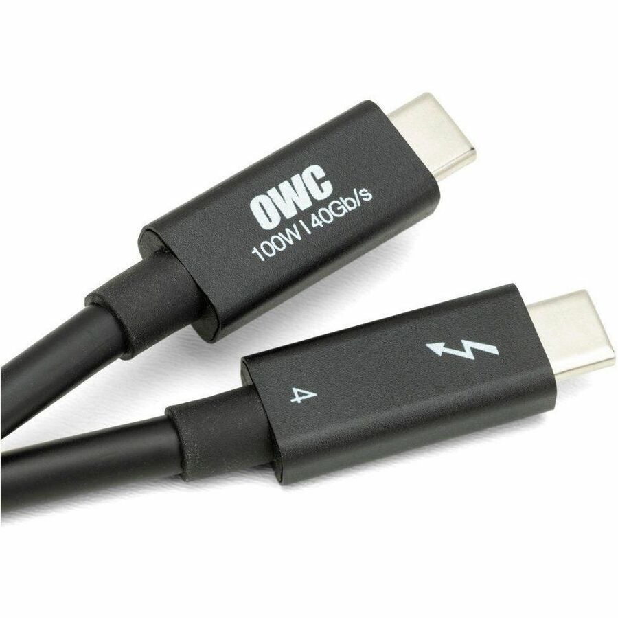 OWC 2.0M (78˘) Thunderbolt 4 (USB-C) Cable for Thunderbolt And USB-C Devices - Black