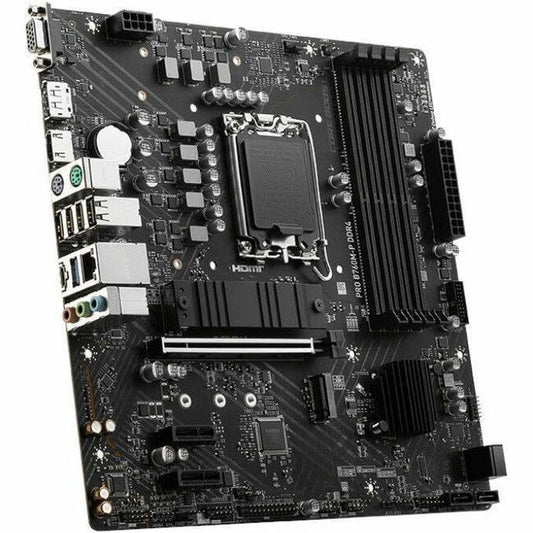 MSI Pro PRO B760M-P DDR4 Gaming Desktop Motherboard - Intel B760 Chipset - Socket LGA-1700 - Mini ATX