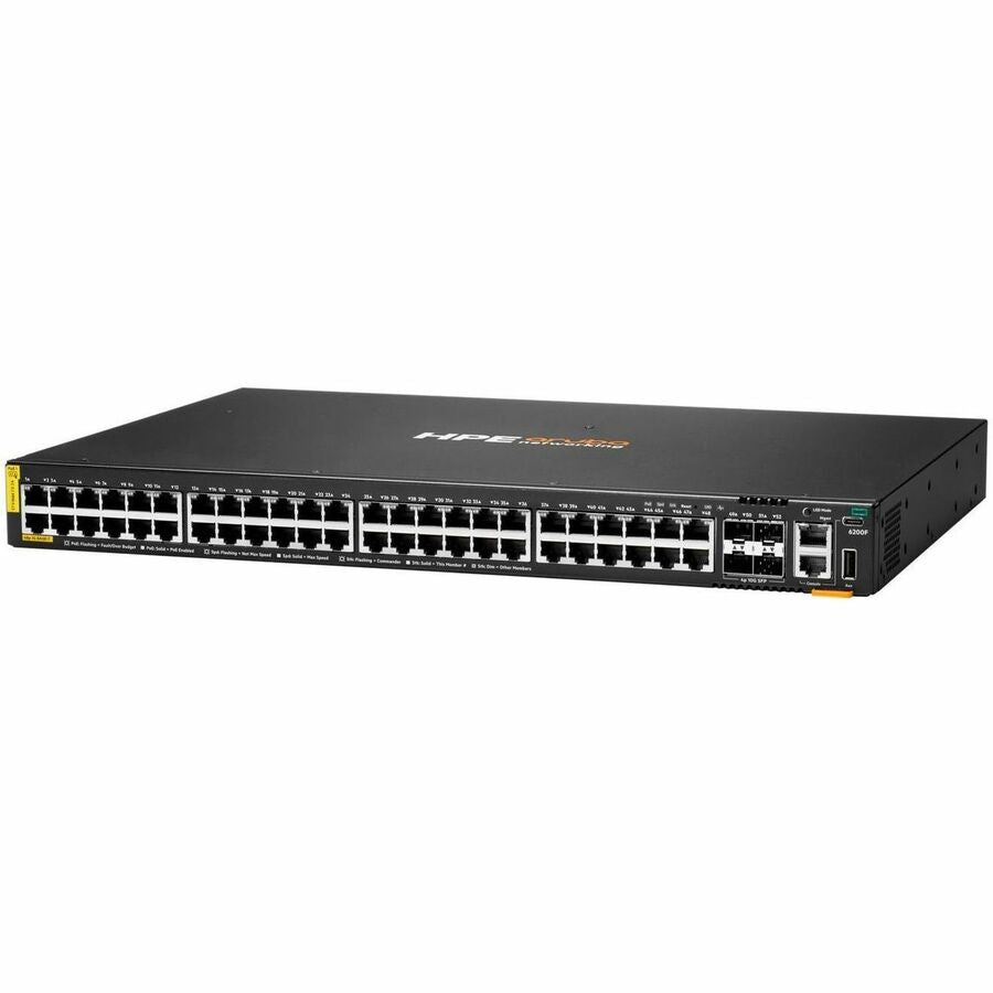 HPE CX 6200F 48G Class 4 PoE 4SFP+ 370W Switch