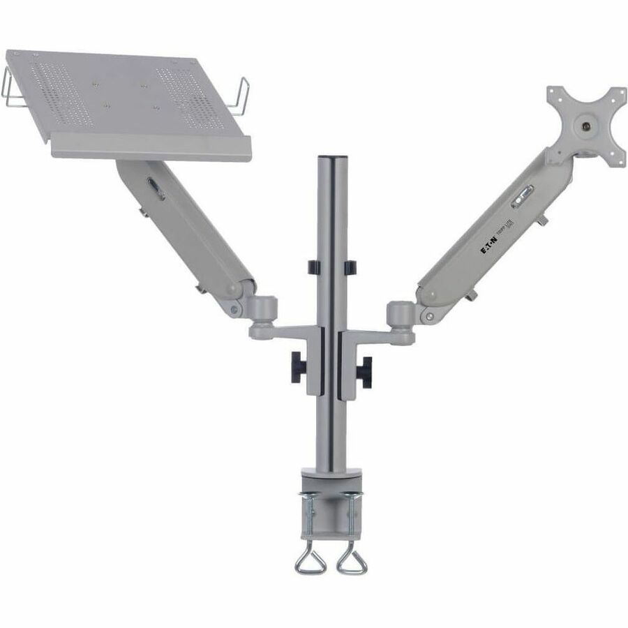 Eaton Tripp Lite Series Full-Motion Desktop Clamp for Laptop and 17˘ to 32˘ Monitor, Aluminum, TAA