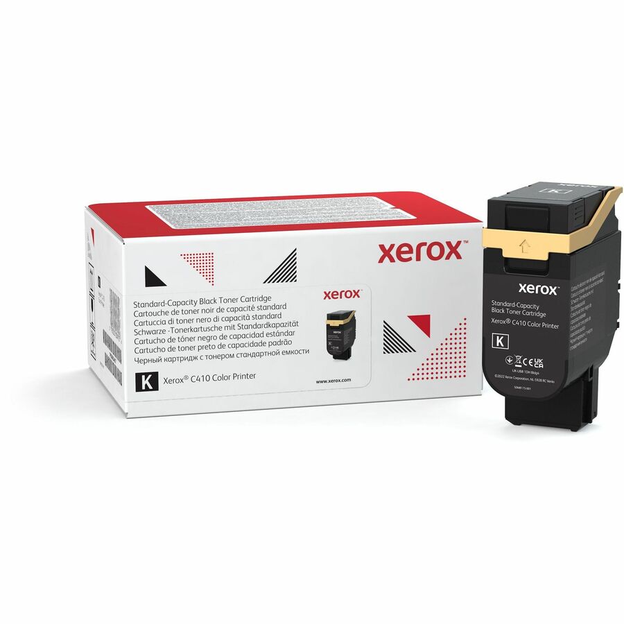 Xerox Genuine Xerox&reg; C410 Color Printer, VersaLink&reg; C415 Color Multifunction Printer Black Standard capacity Toner Cartridge (2400 Pages) - 006R04677