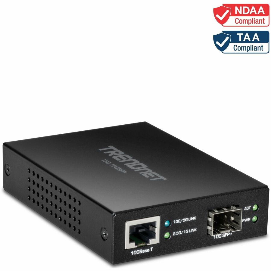 TRENDnet 10GBase-T to SFP+ Fiber Media Converter