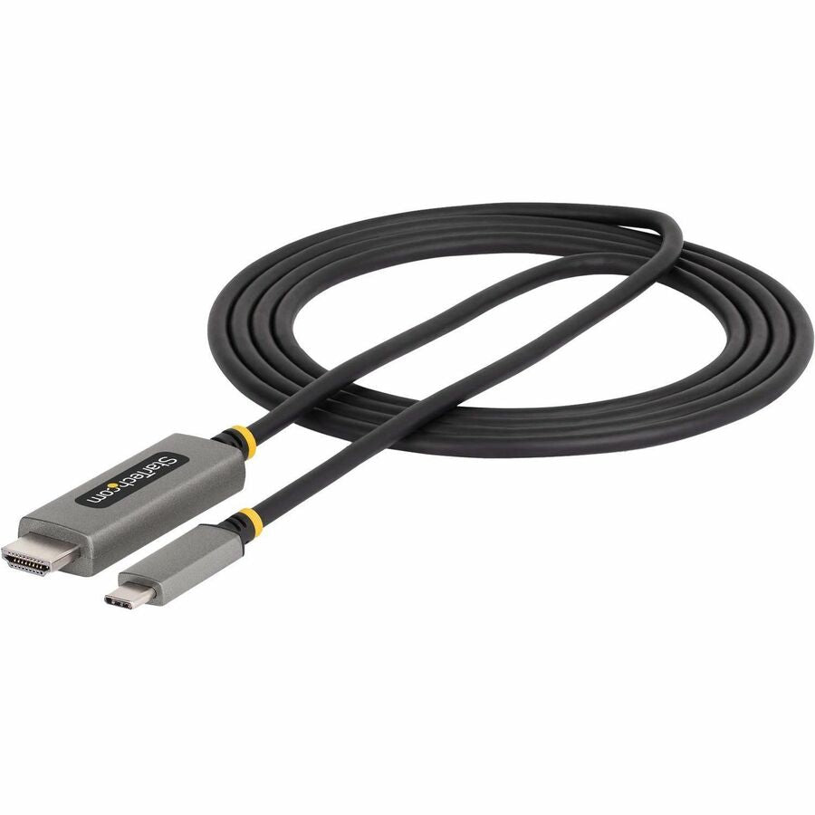 StarTech 6ft (2m) USB-C to HDMI Adapter Cable, 8K 60Hz, 4K 144Hz, HDR10, USB Type-C to HDMI 2.1 Converter, USB-C/USB4/TB3/4 Compatible