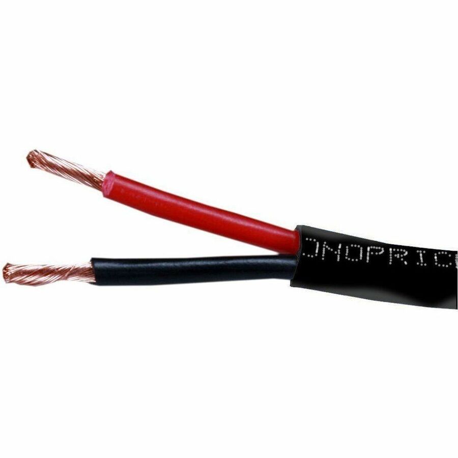 Monoprice Speaker Wire, CL2 Rated, 2-Conductor, 18AWG, 500ft, Black