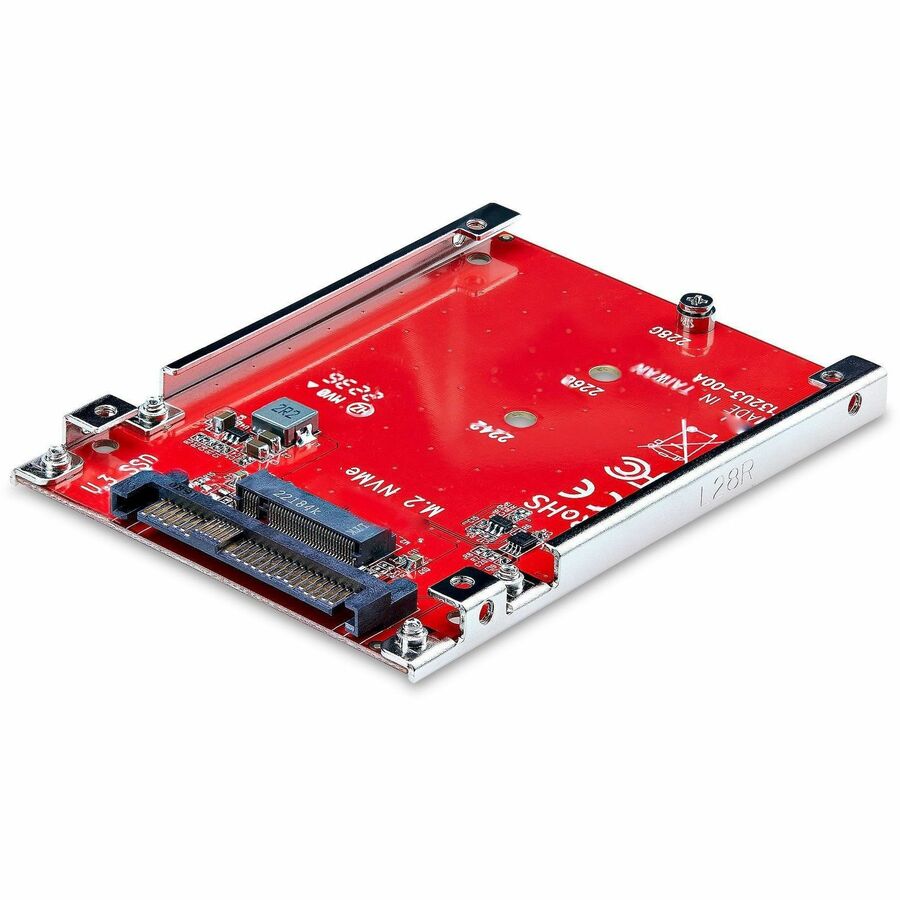 StarTech M.2 to U.3 Adapter, For M.2 NVMe SSDs, PCIe M.2 Drive to 2.5inch U.3 (SFF-TA-1001) Host Adapter/Converter, TAA Compliant
