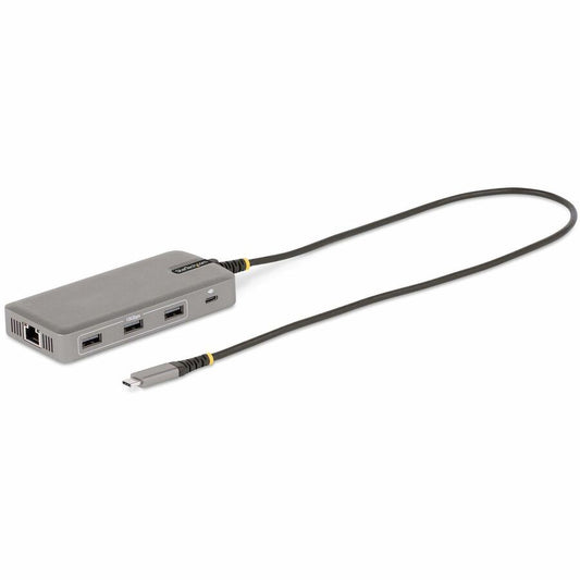 StarTech USB-C Triple-Monitor Multiport Adapter, HDMI & DisplayPort, 3x 10Gbps USB Hub, PD Pass-Through, GbE, Travel Docking Station