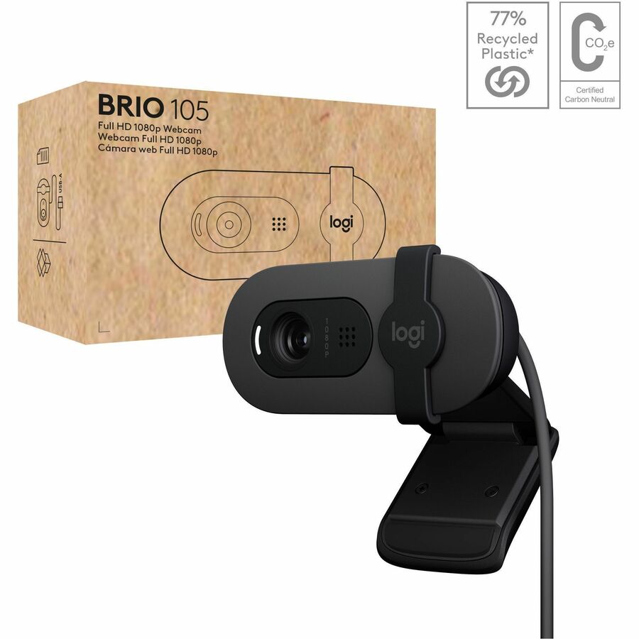 Logitech BRIO 105 Webcam - Graphite