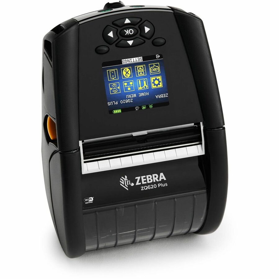 Zebra ZQ620 Plus Desktop, Industrial, Mobile, Retail, Transportation & Logistic, Warehouse, Manufacturing Direct Thermal Printer - Monochrome - Label/Receipt Print - Bluetooth - Wireless LAN - Near Field Communication (NFC)