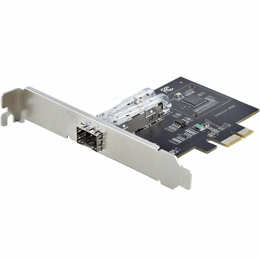 StarTech 1-Port GbE SFP Network Card, PCIe 2.1 x1, Intel I210-IS 1GbE Controller, 1000BASE Copper/Fiber Optic, Gigabit Ethernet NIC