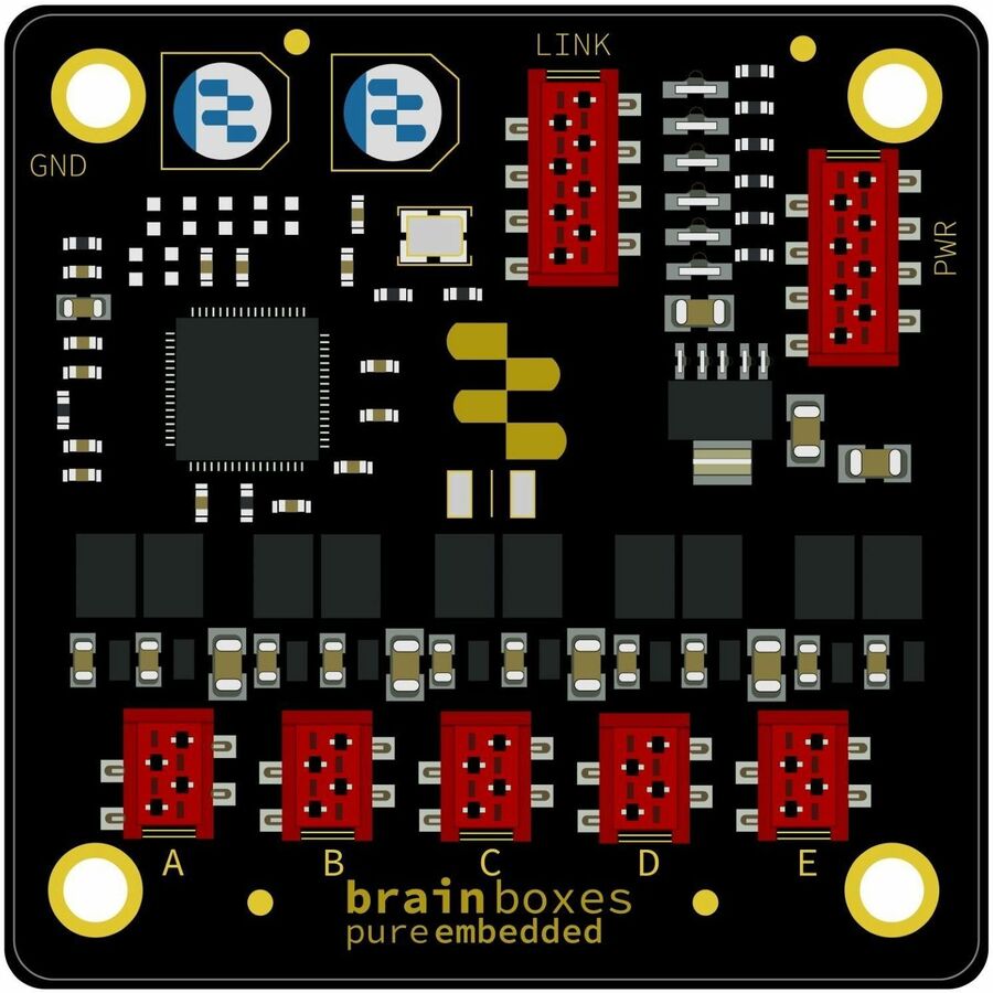 Brainboxes Pure Embedded 10/100 5 Port Industrial Ethernet Switch