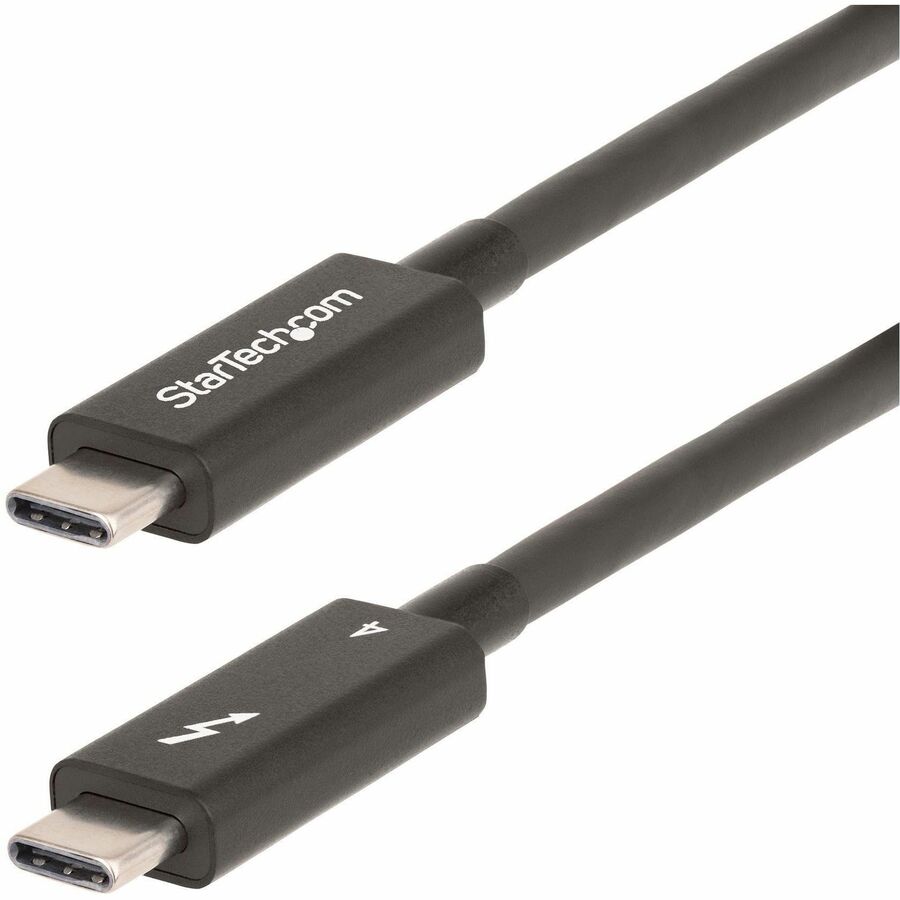 StarTech 6ft (2m) Active Thunderbolt 4 Cable, 40Gbps, 100W PD, 4K/8K Video, Intel-Certified, Compatible w/Thunderbolt 3/USB 3.2/DisplayPort