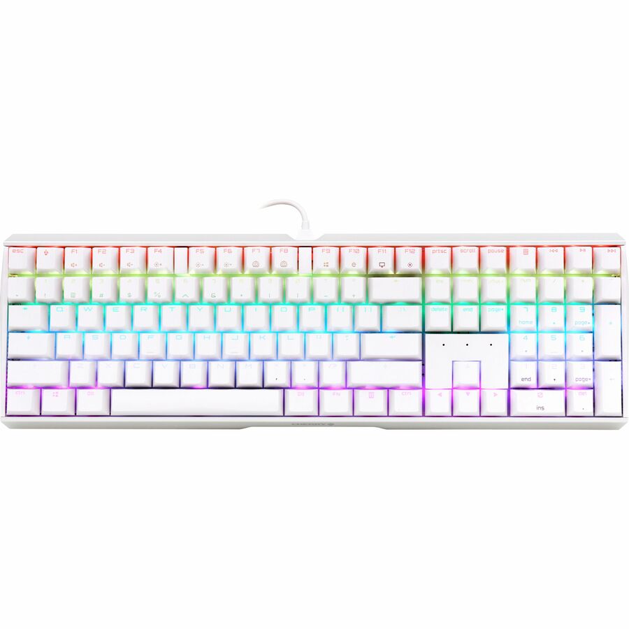 CHERRY MX 3.0S Wired RGB Keyboard, MX RED SWITCH,  For Office And Gaming, White
