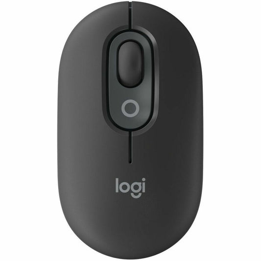 Logitech POP Mouse, Compact and Portable Wireless Bluetooth Mouse With Programmable Buttons and Quiet Clicks, Graphite