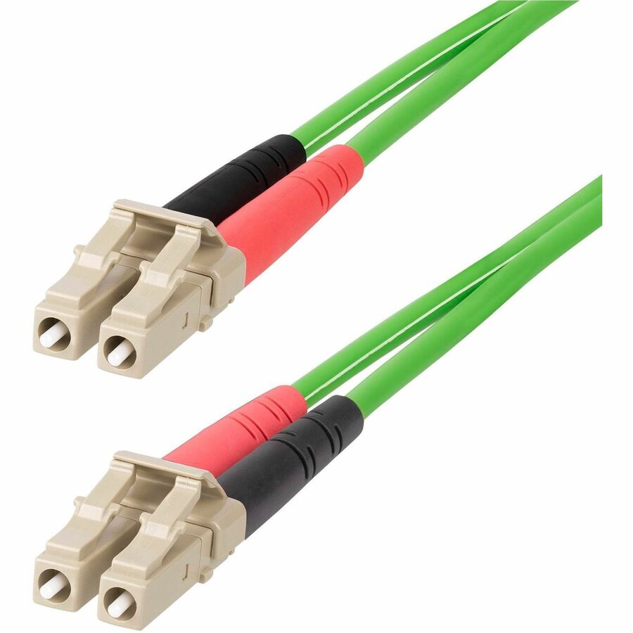 StarTech 15m (49.2ft) LC to LC (UPC) OM5 Multimode Fiber Optic Cable, 50/125&micro;m Duplex Zipcord, 40G/100G, LSZH Fiber Jumper Cord