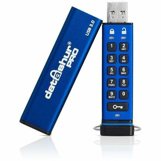 iStorage datAshur PRO 256 GB | Secure Flash Drive | FIPS 140-2 Level 3 Certified| NLNCSA DEP-V Certified | NATO Restricted Certified | PIN protected | Dust/Water Resistant