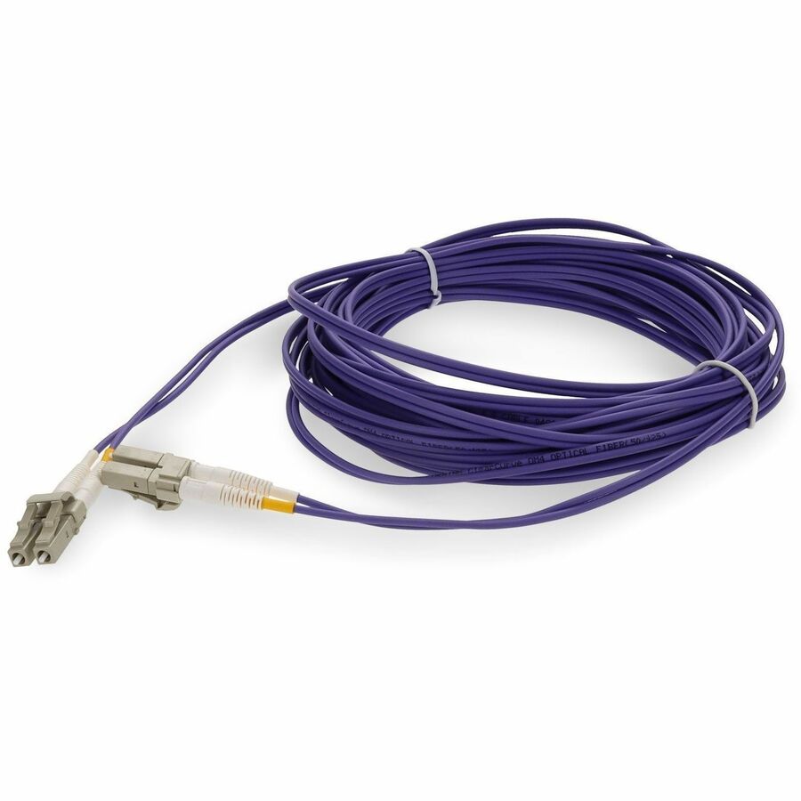ADDON 3M LC TO LC PURPLE OM4 DUPLEX OFNP (PLENUM-RATED) TAA FIBER PATCH CABLE