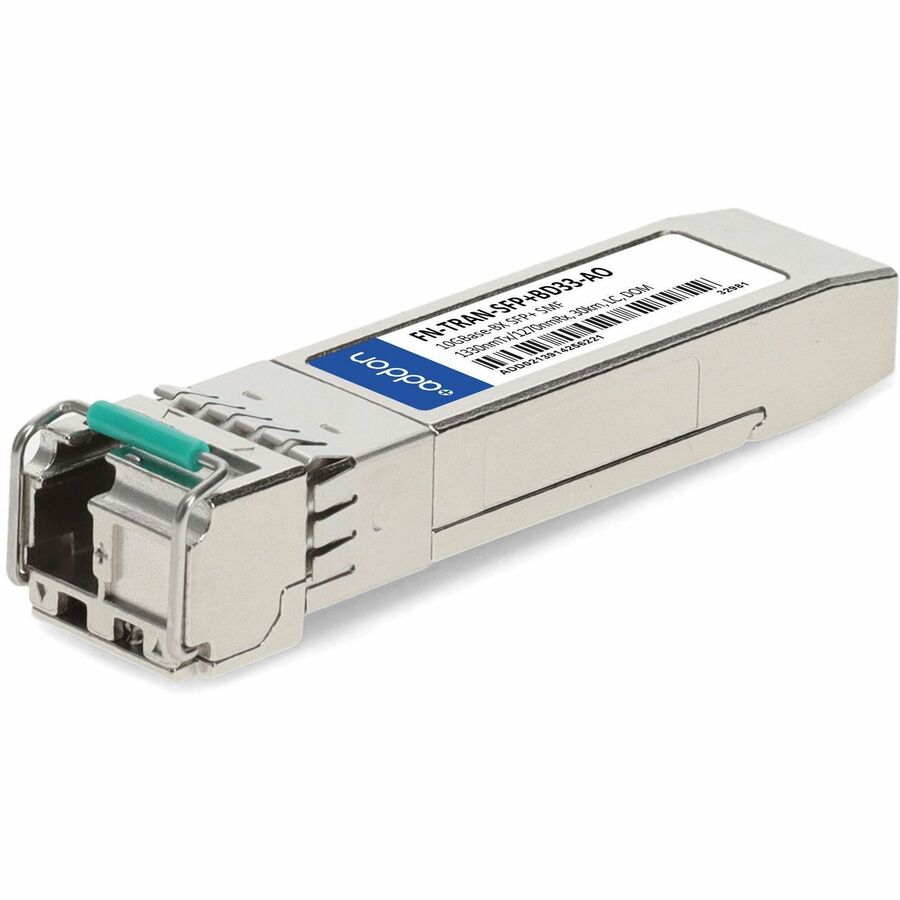 AddOn Fortinet&reg; FN-TRAN-SFP+BD33 Compatible TAA 10GBase-BX SFP+ Transceiver (SMF, 1330nmTx/1270nmRx, 30km, LC, DOM)