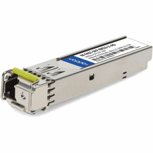AddOn Hirschmann&reg; M-FAST SFP-MM / LC CEE Compatible TAA 100Base-BX SFP Transceiver (SMF, 1550nmTx/1310nmRx, 10km, LC, DOM)
