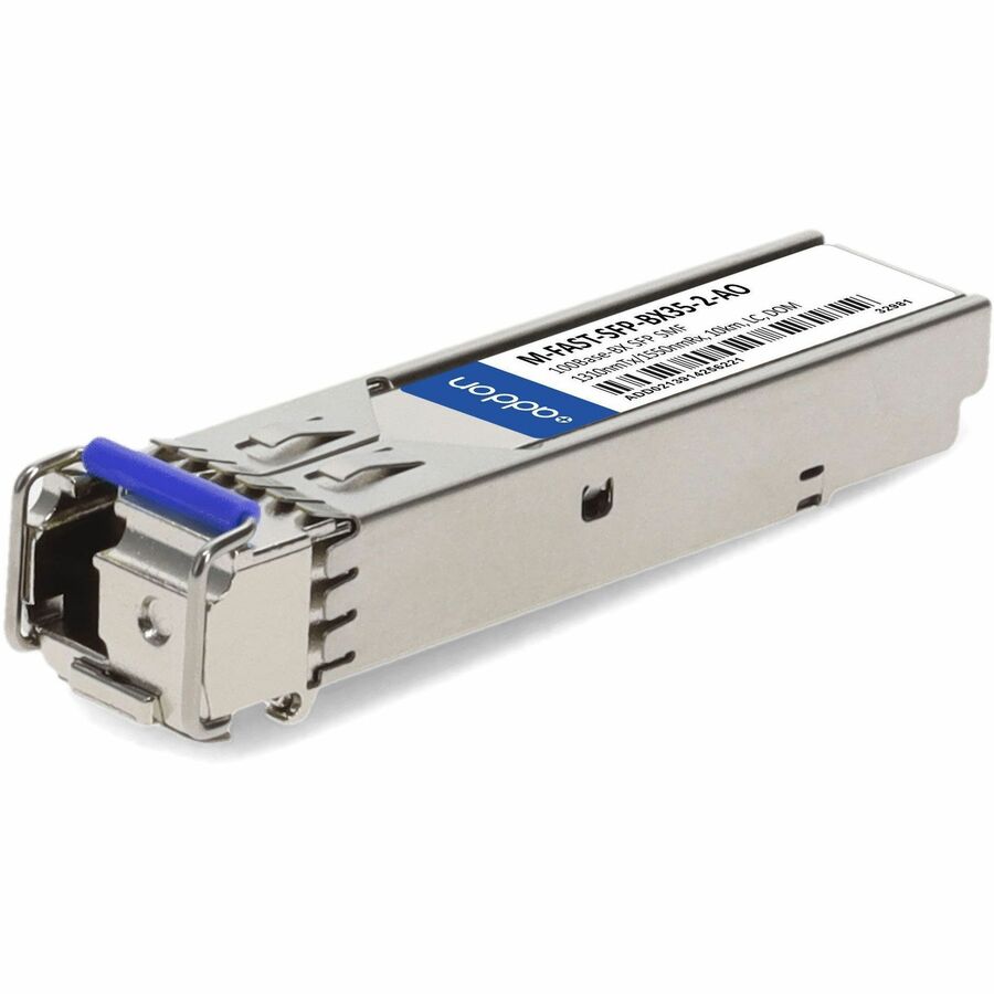 AddOn Hirschmann&reg; M-FAST SFP-MM / LC CEE Compatible TAA 100Base-BX SFP Transceiver (SMF, 1310nmTx/1550nmRx, 10km, LC, DOM)