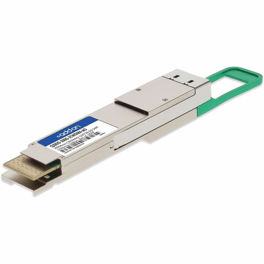 AddOn Dell&reg; Q28DD-200G-2CWDM4 Compatible TAA 2x100GBase-CWDM4 QSFP28-DD Transceiver (SMF, 1270nm to 1330nm, 2km, CS, DOM)