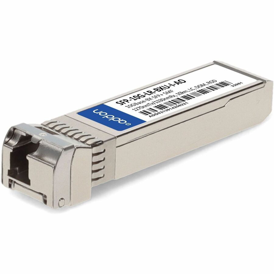 AddOn Cisco&reg; Compatible TAA 10GBase-BX SFP+ Transceiver (SMF, 1270nmTx/1330nmRx, 10km, LC, DOM, -40 to 85C)