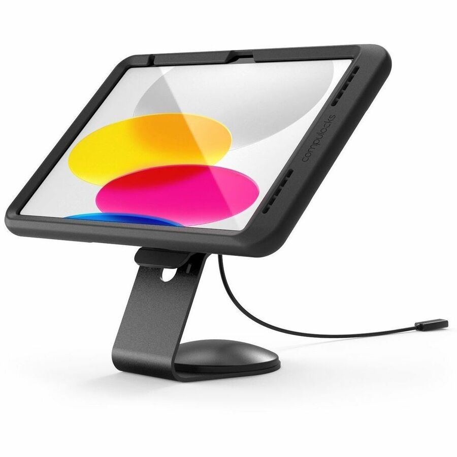 Compulocks iPad 10th-11th (A16) Gen, Mount with Cable-free Charging Core Counter Stand or Wall Mount Black