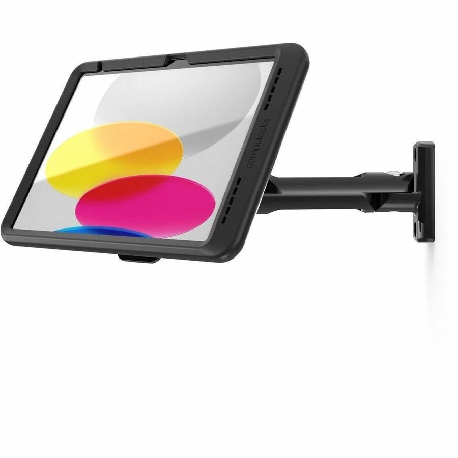 Compulocks iPad 10th-11th (A16) Gen, Mount with Cable-free Charging Swing Wall Mount Black