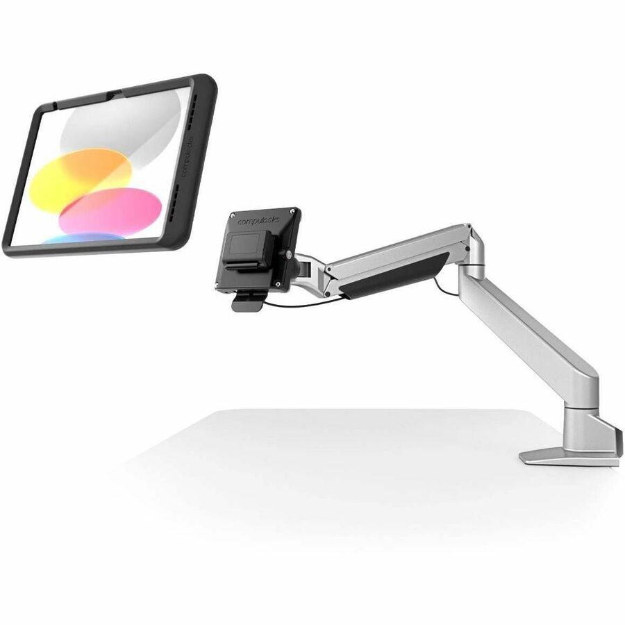 Compulocks iPad 10th-11th (A16) Gen, Mount with Cable-free Charging Articulating Arm Mount Black